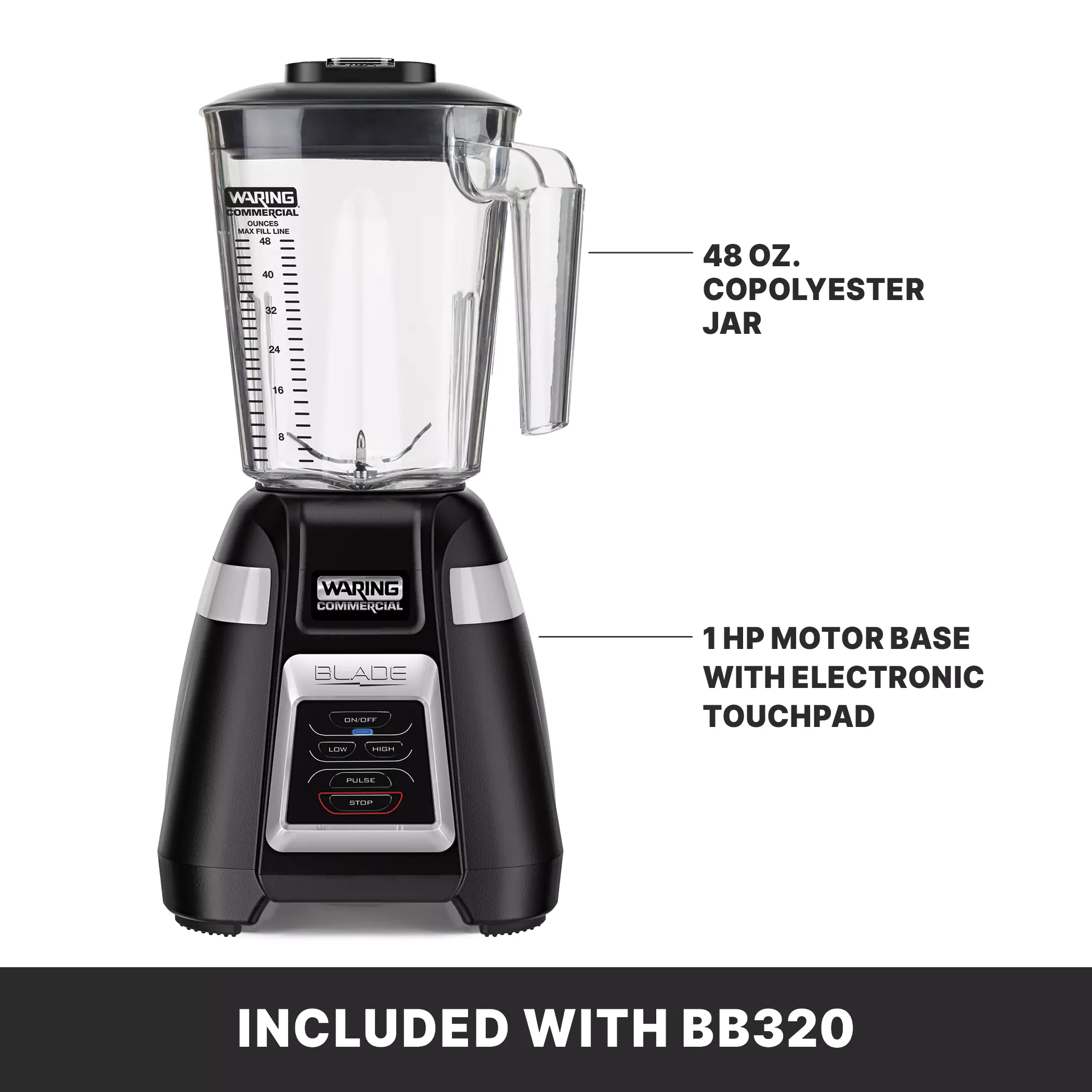 Blade Blender with Electronic Touchpad Control